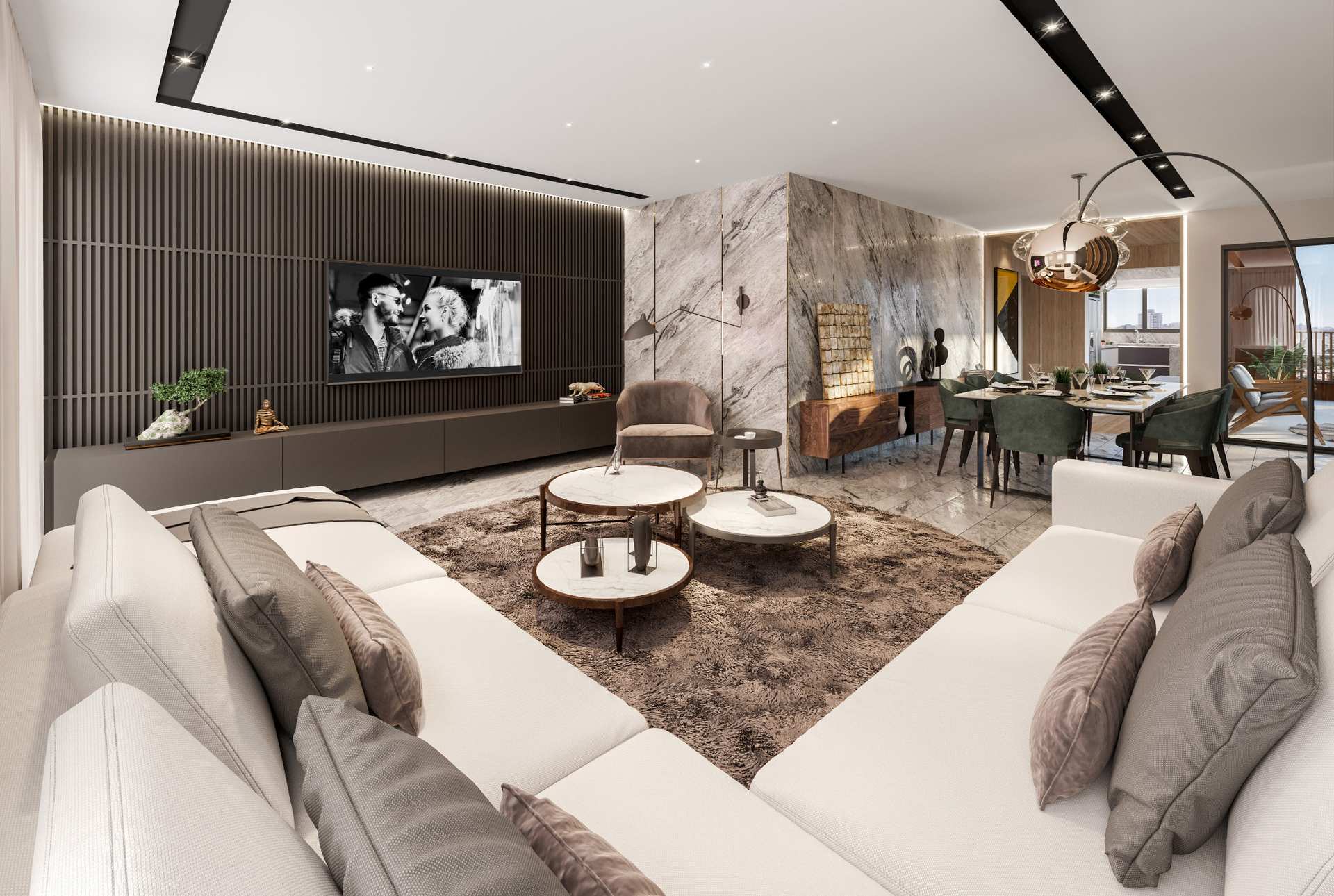 Duplex 233m² - Living 01